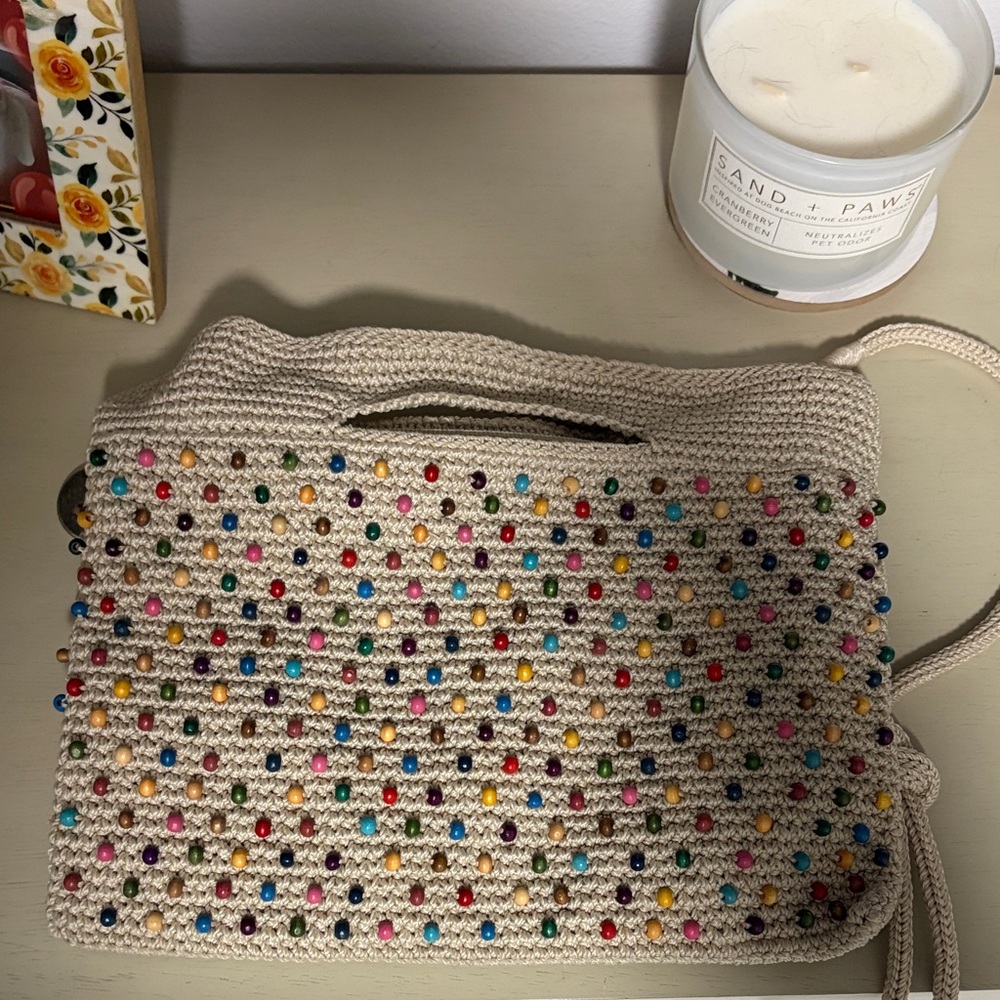 Multicolor Beaded Crochet The Sak bag